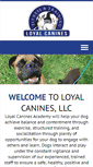 Mobile Screenshot of loyalcanines.com